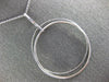 ESTATE EXTRA LARGE .33CT DIAMOND 18KT WHITE GOLD TRINITY CIRCLE OF LIFE PENDANT