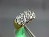 ESTATE WIDE .75CT DIAMOND 18KT 2 TONE GOLD 3D MULTI ROW WEDDING ANNIVERSARY RING