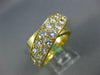 EXTRA LARGE 3.50CT DIAMOND 18KT YELLOW GOLD CRISS CROSS SOLID ANNIVERSARY RING