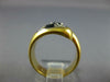 ESTATE LARGE 1.37CT DIAMOND & AAA SAPPHIRE 18KT 2 TONE GOLD CRISS CROSS FUN RING