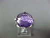 ESTATE EXTRA LARGE 10.25CT DIAMOND & AAA AMETHYST 14K WHITE GOLD ETOILE FUN RING