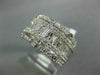 LARGE 1.50CT DIAMOND 14KT WHITE GOLD ROUND & BAGUETTE MULTI ROW ANNIVERSARY RING