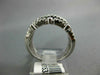 LARGE 1.50CT DIAMOND 14KT WHITE GOLD ROUND & BAGUETTE MULTI ROW ANNIVERSARY RING