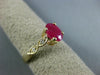 .98CT DIAMOND & AAA RUBY 14KT YELLOW GOLD OVAL & ROUND FILIGREE ENGAGEMENT RING