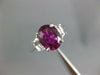 GIA 3.10CT DIAMOND & AAA PINK SAPPHIRE 18KT WHITE GOLD 3D OVAL ENGAGEMENT RING