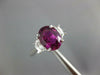 GIA 3.10CT DIAMOND & AAA PINK SAPPHIRE 18KT WHITE GOLD 3D OVAL ENGAGEMENT RING