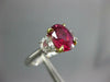 GRS 3.88CT DIAMOND AAA PINK SAPPHIRE 18KT GOLD OVAL & MOON STONE ENGAGEMENT RING