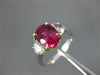 GRS 3.88CT DIAMOND AAA PINK SAPPHIRE 18KT GOLD OVAL & MOON STONE ENGAGEMENT RING