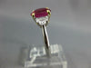 GRS 3.88CT DIAMOND AAA PINK SAPPHIRE 18KT GOLD OVAL & MOON STONE ENGAGEMENT RING