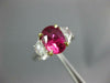 GRS 3.88CT DIAMOND AAA PINK SAPPHIRE 18KT GOLD OVAL & MOON STONE ENGAGEMENT RING