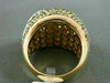 ESTATE EXTRA LARGE 4.06CT FANCY DIAMOND 18KT 2 TONE GOLD SHOOTING STAR LOVE RING