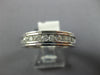 WIDE .50CT DIAMOND 14KT WHITE GOLD CLASSIC CHANNEL MENS WEDDING ANNIVERSARY RING