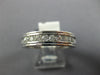 WIDE .50CT DIAMOND 14KT WHITE GOLD CLASSIC CHANNEL MENS WEDDING ANNIVERSARY RING
