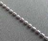 ESTATE LONG 14KT WHITE GOLD DIAMOND CUT FANCY BEAD WRIST / ANKLE BRACELET #24702