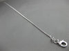 ESTATE LONG 14KT WHITE GOLD DIAMOND CUT FANCY BEAD WRIST / ANKLE BRACELET #24702