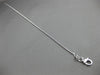 ESTATE LONG 14KT WHITE GOLD DIAMOND CUT FANCY BEAD WRIST / ANKLE BRACELET #24702