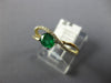 ESTATE .40CT DIAMOND & AAA EMERALD 14K YELLOW GOLD 3D ROUND & OVAL INFINITY RING
