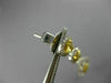 LARGE 2.81CT WHITE & FANCY YELLOW DIAMOND 18KT 2 TONE GOLD 3D HANGING EARRINGS