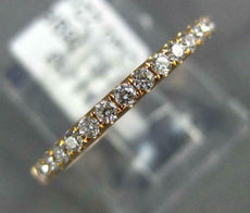 ESTATE .22CT DIAMOND 18KT ROSE GOLD ROUND SEMI ETERNITY WEDDING ANNIVERSARY RING