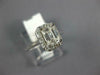 GIA LARGE 1.09CT DIAMOND 14K WHITE GOLD EMERALD CUT & ROUND HALO ENGAGEMENT RING