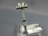GIA LARGE 1.50CT DIAMOND 14KT WHITE GOLD ASSCHER & ROUND SQUARE ENGAGEMENT RING