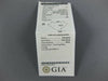 GIA LARGE 1.50CT DIAMOND 14KT WHITE GOLD ASSCHER & ROUND SQUARE ENGAGEMENT RING