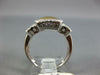 ESTATE .30CT DIAMOND 14KT WHITE AND YELLOW GOLD 3D HAMMERED SQUARE HALO FUN RING