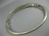 WIDE .20CT DIAMOND & AAA SOUTH SEA PEARL 14KT WHITE GOLD BANGLE BRACELET #26595