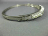 WIDE .20CT DIAMOND & AAA SOUTH SEA PEARL 14KT WHITE GOLD BANGLE BRACELET #26595