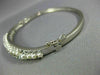 WIDE .20CT DIAMOND & AAA SOUTH SEA PEARL 14KT WHITE GOLD BANGLE BRACELET #26595