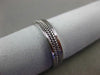 ESTATE 14KT WHITE GOLD SOLID DOUBLE ROPE WEDDING ANNIVERSARY BAND RING 4mm #1524