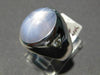 ESTATE LARGE 9.14CT DIAMOND AAA STAR SAPPHIRE 14KT WHITE GOLD 3 STONE MENS RING