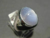 ESTATE LARGE 9.14CT DIAMOND AAA STAR SAPPHIRE 14KT WHITE GOLD 3 STONE MENS RING