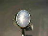 ESTATE LARGE 9.14CT DIAMOND AAA STAR SAPPHIRE 14KT WHITE GOLD 3 STONE MENS RING