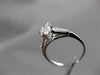 ESTATE LARGE 1.51CT DIAMOND PLATINUM 3 STONE CLASSIC ENGAGEMENT RING EGL #19930