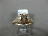 ESTATE 1.85CT DIAMOND & AAA ROUND MORGANITE 14K ROSE GOLD SQUARE ENGAGEMENT RING