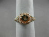 ESTATE 1.85CT DIAMOND & AAA ROUND MORGANITE 14K ROSE GOLD SQUARE ENGAGEMENT RING