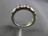 ESTATE .60CT DIAMOND 14K WHITE GOLD WEDDING ANNIVERSARY SEMI ETERNITY RING 12782