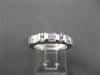 ESTATE .60CT DIAMOND 14K WHITE GOLD WEDDING ANNIVERSARY SEMI ETERNITY RING 12782