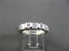 ESTATE .60CT DIAMOND 14K WHITE GOLD WEDDING ANNIVERSARY SEMI ETERNITY RING 12782