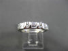 ESTATE .60CT DIAMOND 14K WHITE GOLD WEDDING ANNIVERSARY SEMI ETERNITY RING 12782