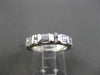 ESTATE .60CT DIAMOND 14K WHITE GOLD WEDDING ANNIVERSARY SEMI ETERNITY RING 12782