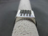 ESTATE .28CT DIAMOND 14KT WHITE GOLD SHINY & MATTE 3D MULTI ROW SQUARE MENS RING