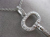 ESTATE LARGE .55CT DIAMOND 14KT WHITE GOLD KEY TO MY HEART LOVE PENDANT #24330