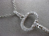 ESTATE LARGE .55CT DIAMOND 14KT WHITE GOLD KEY TO MY HEART LOVE PENDANT #24330