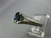 ESTATE 1.98CT DIAMOND & KASHMIR SAPPHIRE 14K WHITE GOLD ENGAGEMENT RING #23797