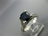 ESTATE 1.98CT DIAMOND & KASHMIR SAPPHIRE 14K WHITE GOLD ENGAGEMENT RING #23797
