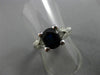 ESTATE 1.98CT DIAMOND & KASHMIR SAPPHIRE 14K WHITE GOLD ENGAGEMENT RING #23797