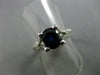 ESTATE 1.98CT DIAMOND & KASHMIR SAPPHIRE 14K WHITE GOLD ENGAGEMENT RING #23797