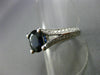 ESTATE 1.98CT DIAMOND & KASHMIR SAPPHIRE 14K WHITE GOLD ENGAGEMENT RING #23797